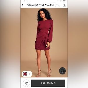 Lulus front tie skater dress